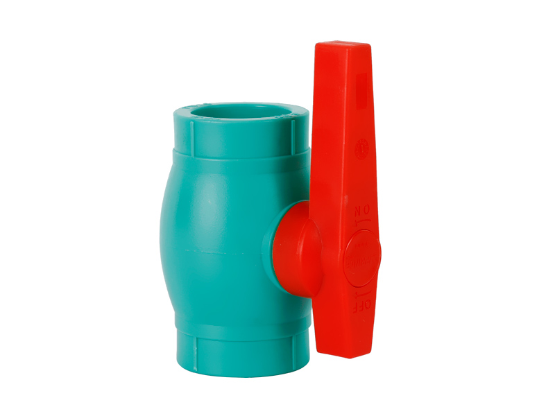 Plastic PVC Two Pieces Ball Valve - SS Handle