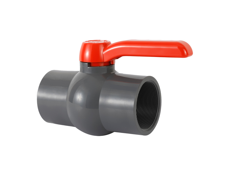 DIN STANDARD Long Handle UPVC Plastic Compact Water Ball Valve